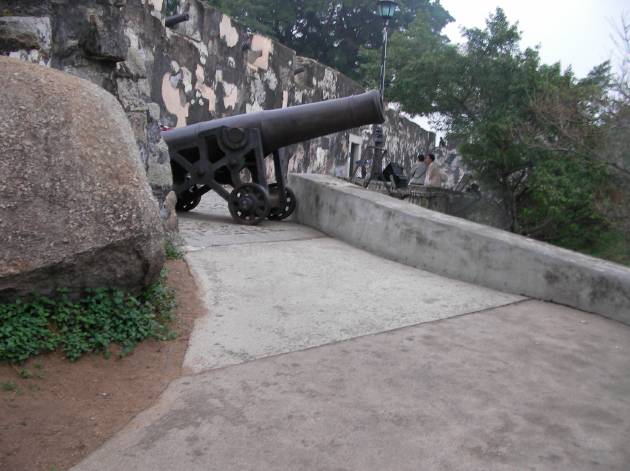 モンテの砦に備えられている大砲